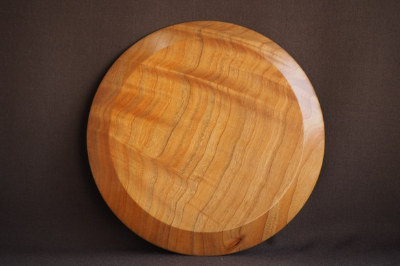 プレミアム木製・パン皿2枚セット（ケヤキの銘木）no.4 3枚目の画像