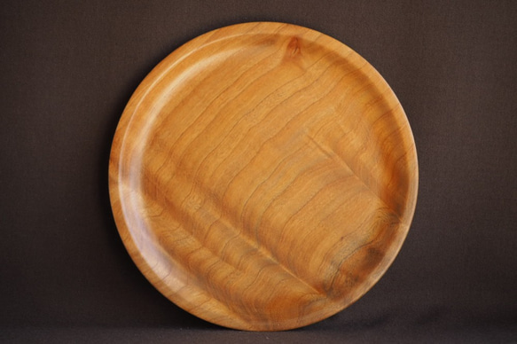 プレミアム木製・パン皿2枚セット（ケヤキの銘木）no.4 4枚目の画像