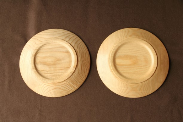 木製・朝のパン皿2枚セット（シオジ）no.1 3枚目の画像