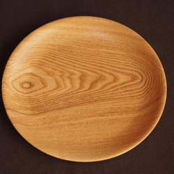 木製・朝のパン皿2枚セット大（シオジ）no.4 4枚目の画像