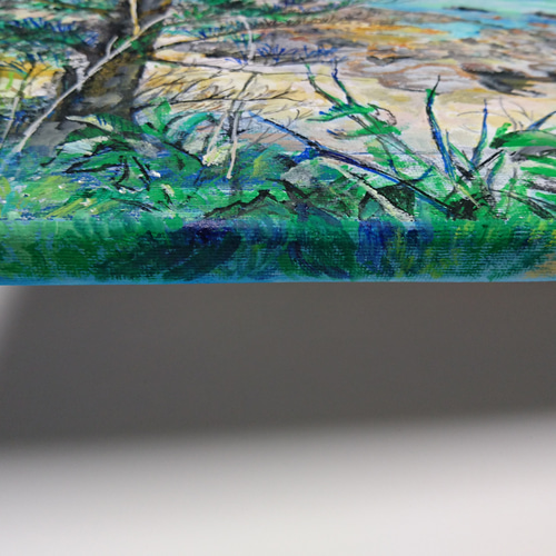 森の絵画「葉陰の清流」 森の絵画「葉陰の清流」 森の絵画「葉陰の清流