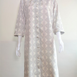 ロングワンピース＆コート（絹、大島紬） 2枚目の画像