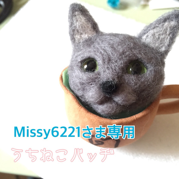 Missy6221さま専用 うちねこバッヂ 1枚目の画像