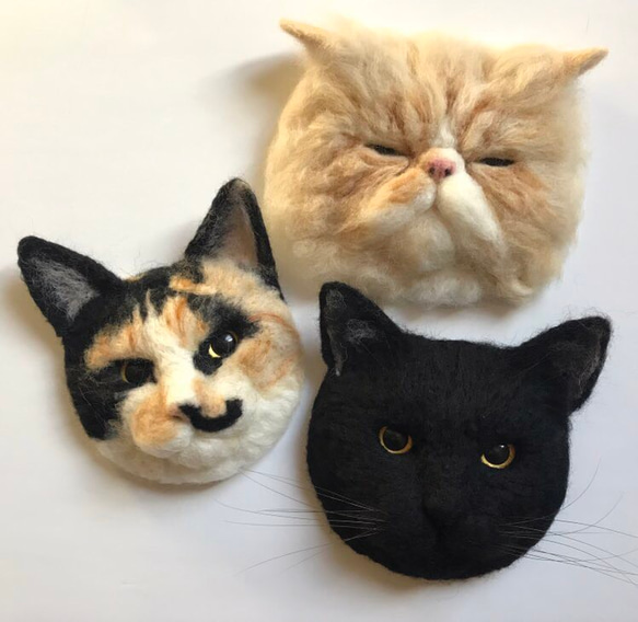 オーダー休止中 羊毛フェルト 猫 フレーム リースのオーダーはこちら 