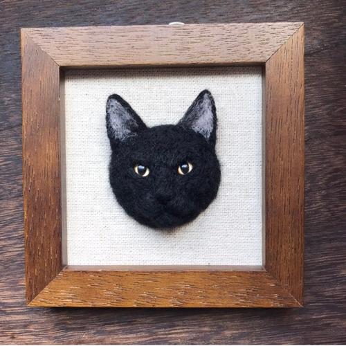 オーダーメイド】うちねこパネル 羊毛フェルトでつくる猫（よくお読み