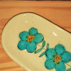 ZenithBlue　fleur/petit fleur　おしぼり皿セット 2枚目の画像