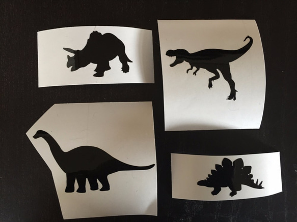 のしのし恐竜さんステッカー4枚セット 3枚目の画像