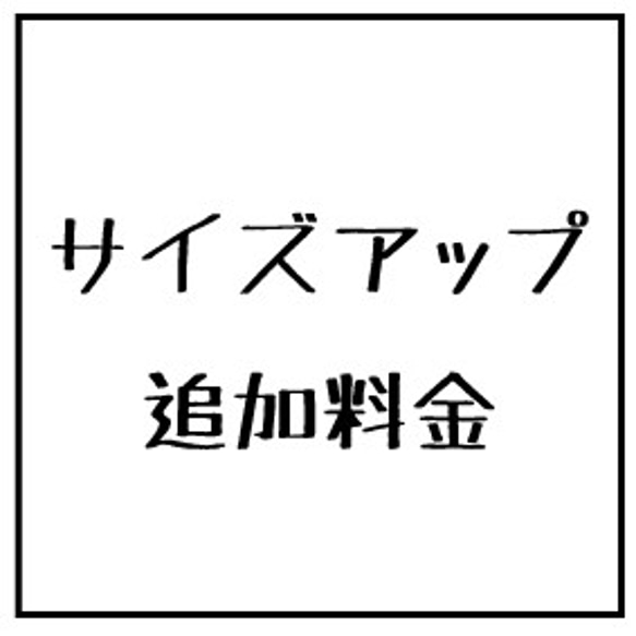 Aki　様　サイズアップ追加料金 1枚目の画像