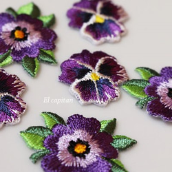 紫のパンジーと小花セット:１２P 3枚目の画像