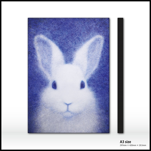 【 販売終了 】A3アートパネル【 ウサギ 】 2枚目の画像