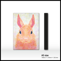 【 販売終了 】A5アートパネル【 ウサギ II 】 2枚目の画像