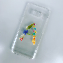 【再販×105】イニシャルflower☆スマホケース（iPhone全機種.Xperia.galaxy対応） 5枚目の画像