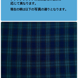 <<安心の日本製>>リバーシブル・ベビーベスト☆ブラックウォッチＷガーゼ＆Ｗガーゼ(中綿入) 【出産祝いにも】 3枚目の画像