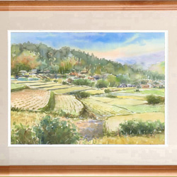 水彩画原画　信州の春 水彩画原画 信州の春 ＃459 絵画 syoumei 通販 11679975｜Creema