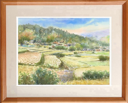 水落たけ乃「秋飾」美人画 油彩 絵画 額装 0_7f2763832514acb0f60224623c32