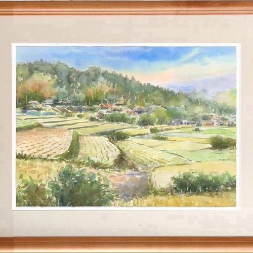 【希少！！】 一点物】『 霧の中の分岐点 』油絵 F3号 油彩 油画 絵画 絵画+タペストリー