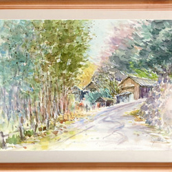 RUKURUKUさま専用（原画）初夏の虹【A5サイズ／水彩画／#2258】 水彩画】原画「小さな薔薇」220×160 mm #花 #薔薇 絵画