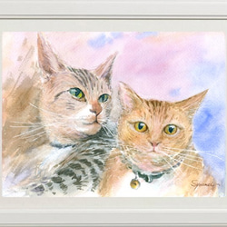 猫の絵 268 水彩画 原画 三毛猫｜Yahoo!フリマ（旧PayPayフリマ）