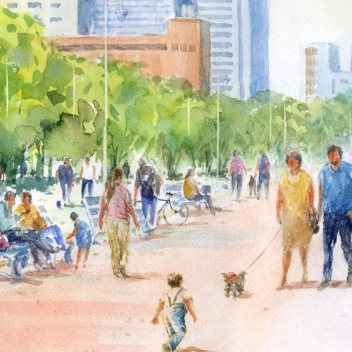 横浜山下公園3 絵画 syoumei 通販 3109451｜Creema(クリーマ)