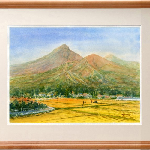 水彩画原画 秋の磐梯山 絵画 syoumei 通販 4666464|Creema 水彩画原画 秋の磐梯山 絵画 syoumei 通販 4666464|Creema