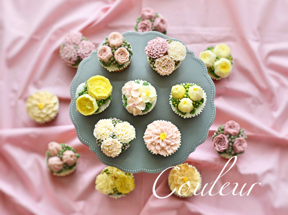 通常発送（5/11〜）分【6個入】フラワーカップケーキ 2枚目の画像