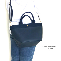 残り1点♡ショルダーストラップ付き♡2wayPUレザートートバッグ