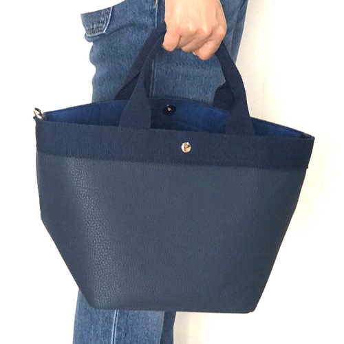 残り1点♡ショルダーストラップ付き♡2wayPUレザートートバッグ