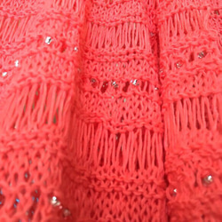 笑顔増えるピンクの手編みストール(S14) 5枚目の画像