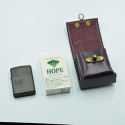 比利時 Lugateau 皮革 Short Hope &amp; zippo 保護套 第3張的照片