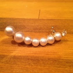 Cotton Pearl Earcuff(イヤリングタイプ） 1枚目の画像