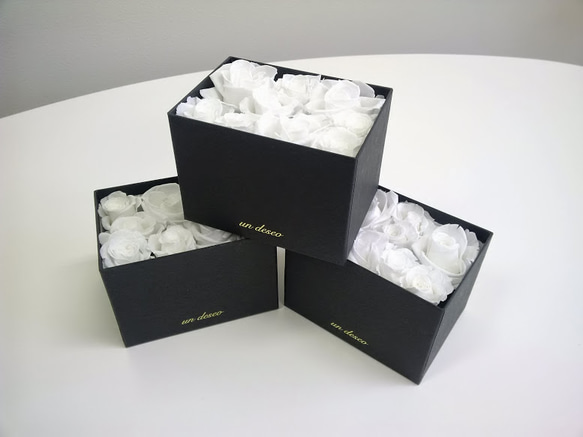 Flower gift box(WHITE) 1枚目の画像