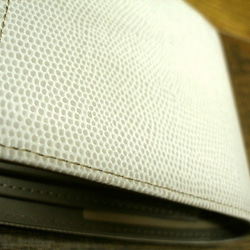 Real Leather Wallet/Embossing Leather/Snake Pattern 第8張的照片