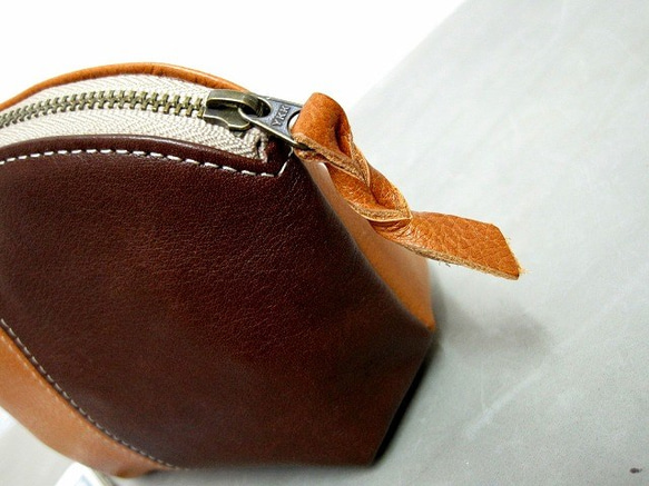 Real leather pouch/Kip leather 第2張的照片