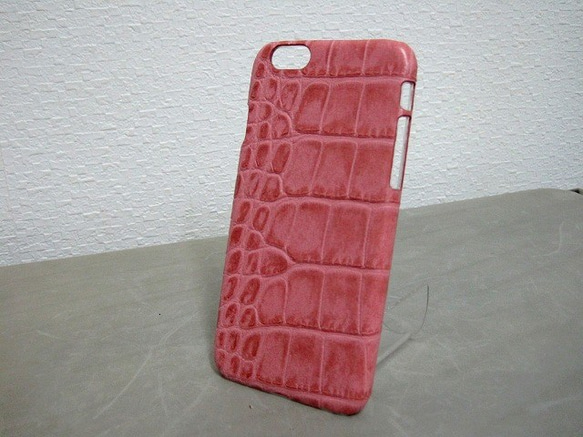 訂製 Real leather iPhone6s,6s+,SE case/Embossing Crocodile 第5張的照片