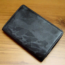 Real leather card case/Embossing Steer Hide/Camouflage patte 第1張的照片