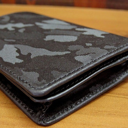 Real leather card case/Embossing Steer Hide/Camouflage patte 第3張的照片