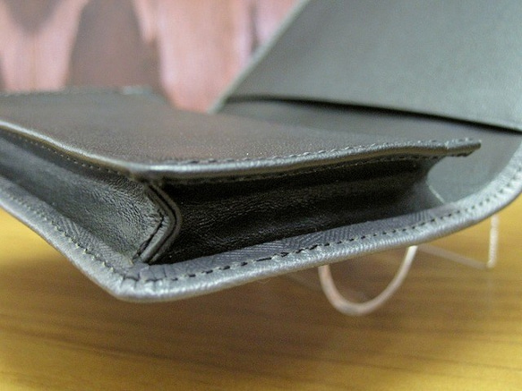 Real leather card case/Embossing Steer Hide/Camouflage patte 第4張的照片