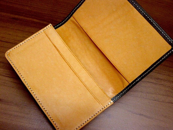 Real leather card case/Embossing Steer Hide/Camouflage patte 第2張的照片