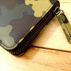 Real leather wallet/Print Leather/Camouflage pattern 第2張的照片