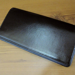 Real leather wallet for bill/Kip leather/Black 第1張的照片