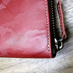 Real leather wallet/Embossing Steer Hide/Camouflage pattern 第6張的照片