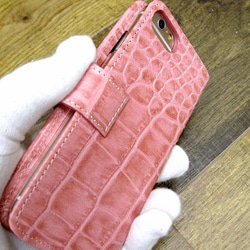 訂製 Real leather iPhone6s,6s+,SE case/Embossing Croco Pattern 第4張的照片