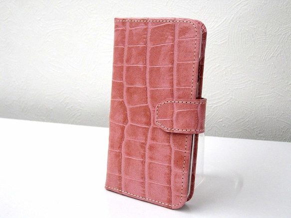 訂製 Real leather iPhone6s,6s+,SE case/Embossing Croco Pattern 第6張的照片