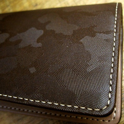 Real leather card case/Embossing Steer Hide/Camouflage patte 第4張的照片