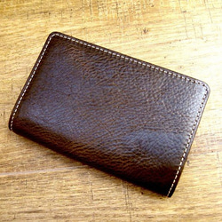 Real leather card case/Oil Pull-up finish Kip leather 第1張的照片