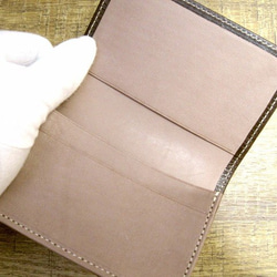 Real leather card case/Oil Pull-up finish Kip leather 第2張的照片