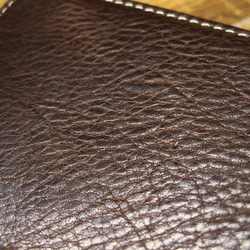 Real leather card case/Oil Pull-up finish Kip leather 第3張的照片