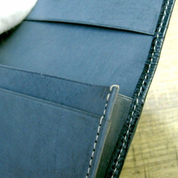 Real Goat leather card case/Embossing/Crocodile pattern 第5張的照片