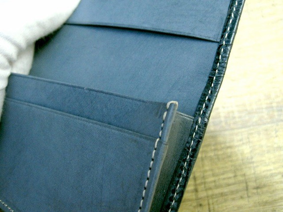 Real Goat leather card case/Embossing/Crocodile pattern 第5張的照片