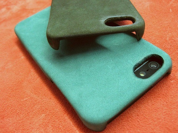 訂製 Real leather iPhone6s,6s+,SE case/Embossing Paisley 第4張的照片